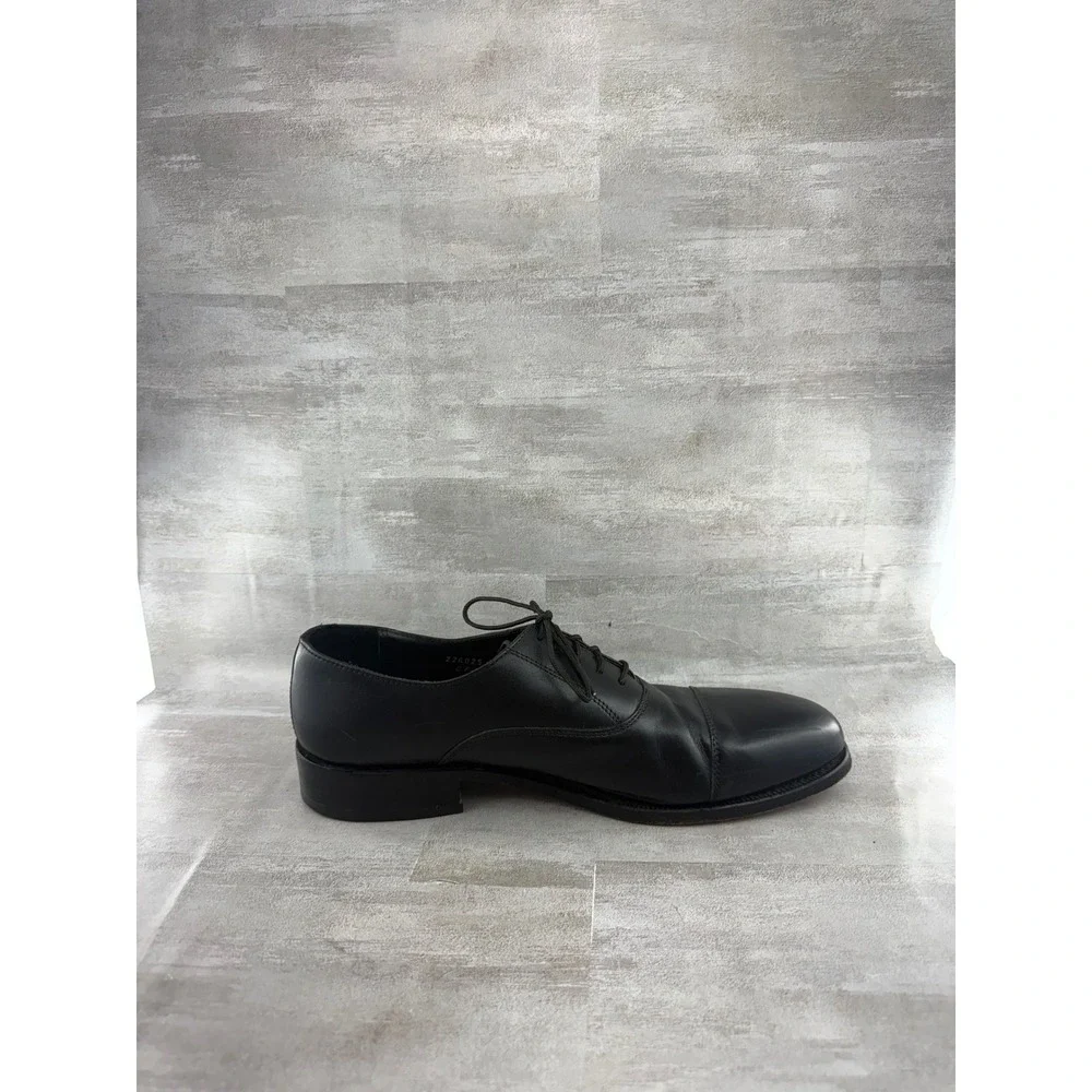 Florsheim Men Black Leather Cap Toe Oxford Dress Shoes 17168-01 Size 10.5B